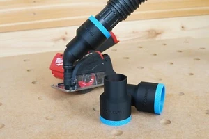 Adaptador de polvo de bloqueo de manguera de aspiradora de tienda de 1 7/8" para herramienta de corte Milwaukee 12 V - Imagen 1 de 5