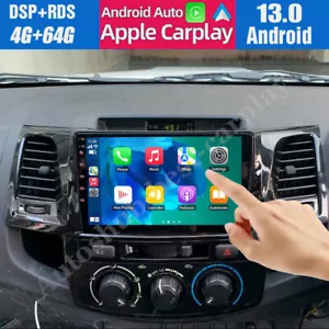 4+64GB CarPlay Android auto head unit car radio GPS For Toyota Hilux 2005-2014 - Picture 1 of 24