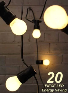 20 Metre LED Warm White Pearl Festoon / Party / Wedding Light Kit - Picture 1 of 4