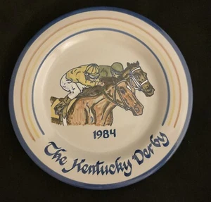 LOUISVILLE STONEWARE 1984 THE 110th KENTUCKY DERBY Commemorative Plate 11-1/4” - Picture 1 of 8