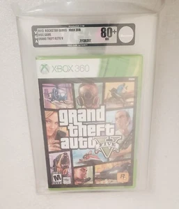 VGA 80+ Grand Theft Auto 5 Xbox 360 Factory Seal GTA V no WATA/CGC High Grade - Picture 1 of 2