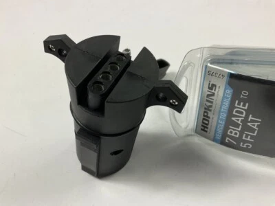 Hopkins 47375 Vehicle To Trailer 7 Blade To 5 Flat Adapter Connector - Image 1 of 4