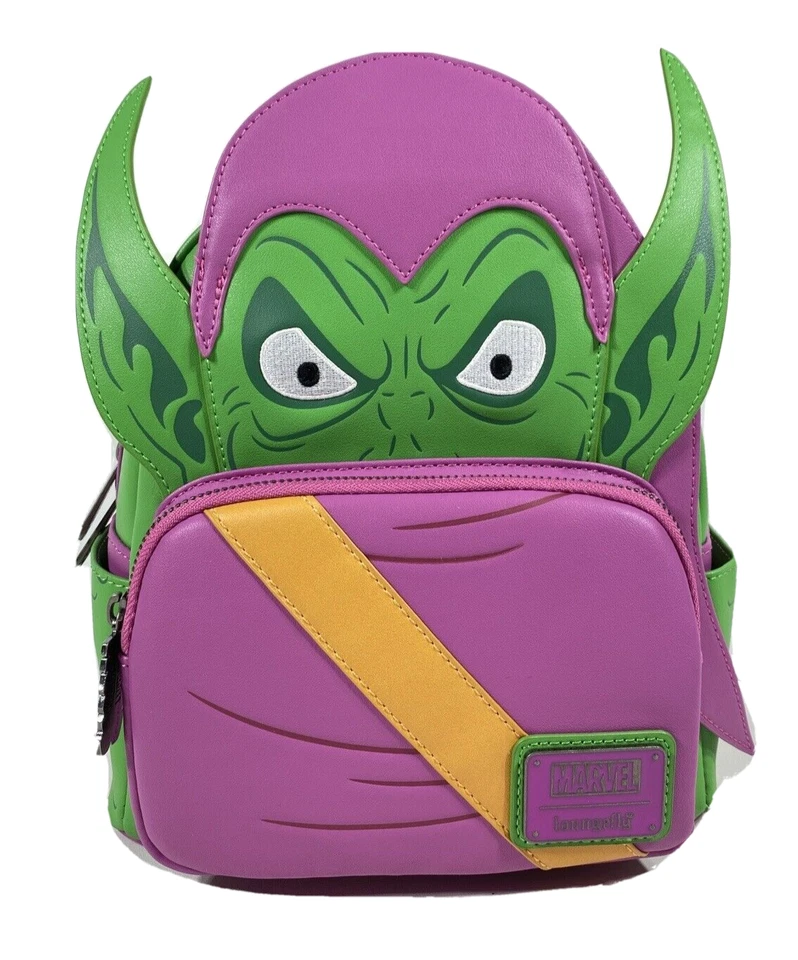 Loungefly Marvel Green Goblin Mini Backpack Green Purple