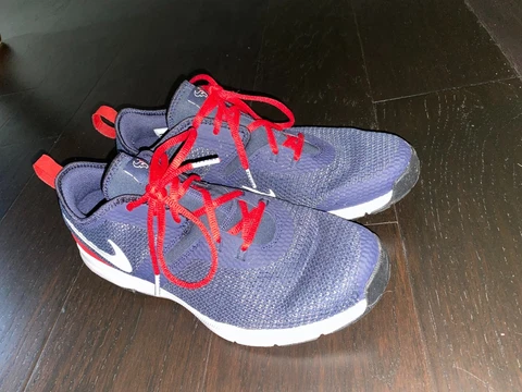 Nike Men 11.5 NFL Houston Texans Football Battle Blue & Red Running Shoe Cover