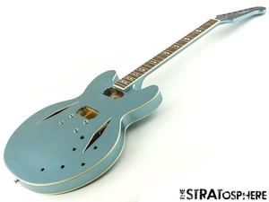 Gibson Epiphone Dave Grohl DG-335 BODY & NECK Bound Semi-Hollow Pelham Blue - Picture 1 of 10