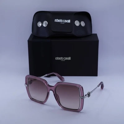 Nuevo Roberto Cavalli SRC007 0D48 Transparente Rosa/Marrón Degradado 55-17-140 Sol... Foto 1 de 4