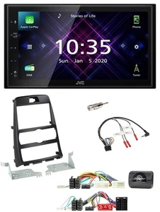 JVC DAB 2DIN Lenkrad Bluetooth USB Autoradio für Hyundai Genesis 2010-2013 schwa - Bild 1 von 11