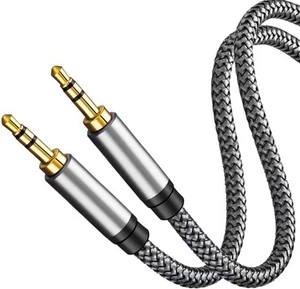 Hifi Headphone Aux Cable Audio Lead 3.5mm Jack to Jack Stereo PC Car Male 1.5M - Picture 1 of 3