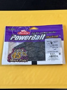 New from Berkley PowerBait MaxScent “Stank Bug” 3 1/2” Black Blue Fleck - Picture 1 of 2