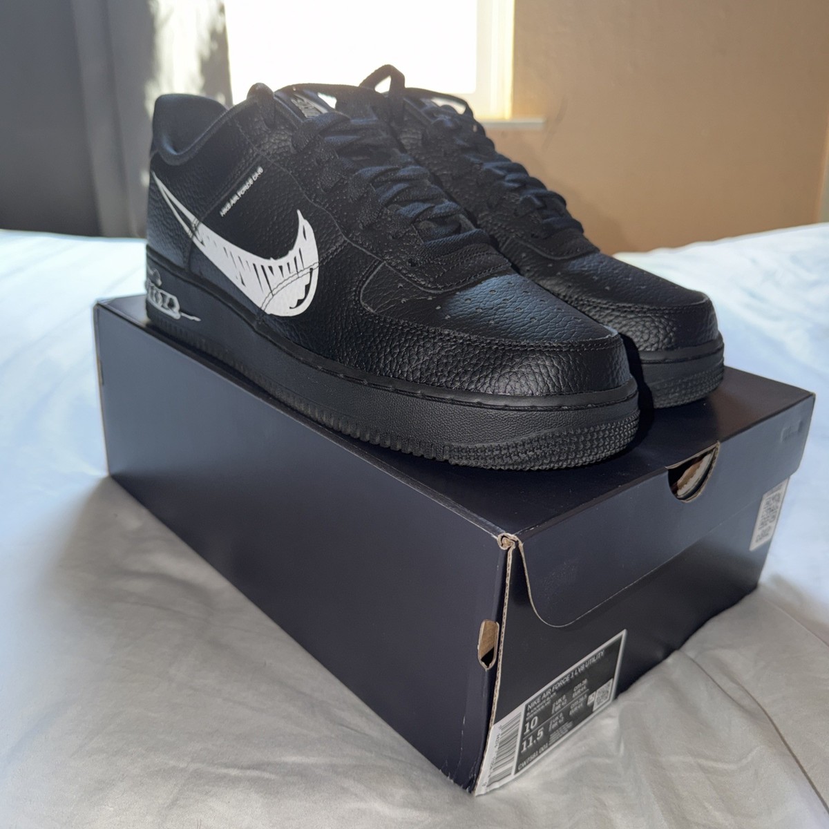 nike air force 1 lv8 utility sketch black