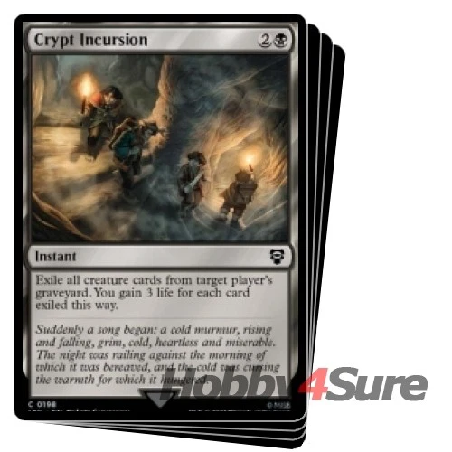 Crypt Incursion X4 MTG The Lord Of The Rings: Tales Of Middle-earth Commander - Image 1 of 1