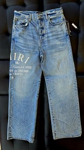 Jeans Amiri Arts District con logo ricamato 100% AUTENTICO uomo taglia 30  - Foto 1 di 13