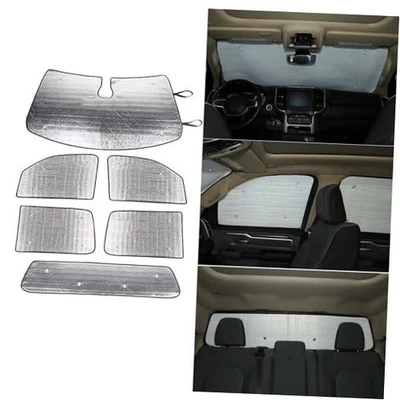  Apto para Dodge Ram 4 puertas 2018-2024, 6 piezas parabrisas delantero y lateral trasero  Foto 1 de 4