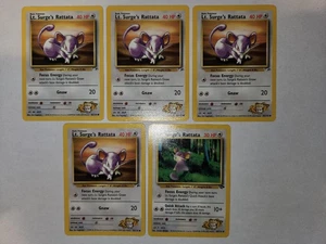 Pokémon Común Teniente Surge's Rattata 2000 Gym Heroes 82/132 - 85/132 Casi Nuevo (5) - Imagen 1 de 6