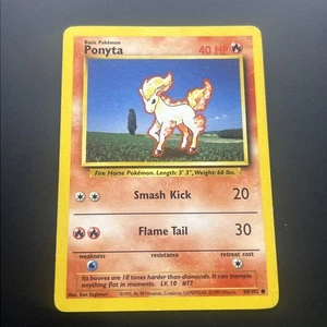 Ponyta 60 Fire WOTC Pokemon Vintage - Picture 1 of 2