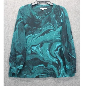 Chicos Sweatshirt Damen 2 US L Grün Zenergy French Terry Marmor Stretch Strick - Bild 1 von 6