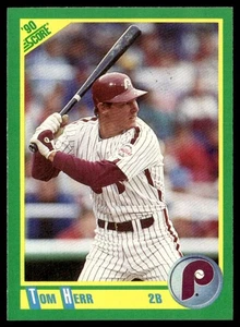 1990 Score Tom Herr Philadelphia Phillies #171 - Picture 1 of 2