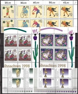 GERMANY - MNH "Complete Sets, 4 Pages" Block Of 4 Sets (I) !!!! - Picture 1 of 4