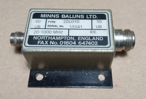 Minns Baluns Balun Transformer Type: 2DLO1D / 50UB / 200-100MHz - Picture 1 of 2