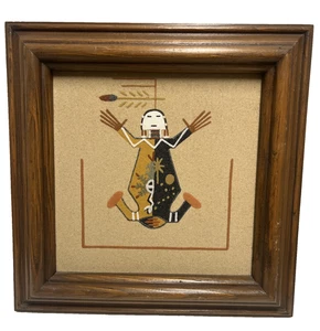 H.R. Begaye Indianer Sandkunst "Native Earth & Father Sky" Tohatchi NM - Bild 1 von 5