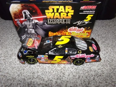 1/24 KYLE BUSCH #5 KELLOGG'S STAR WARS III CLUB CAR 2005 ACCIÓN NASCAR DIECAST Foto 1 de 4