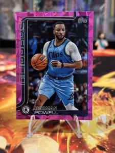 2025 Topps Basketball - Norman Powell #144 Pink Diamante Foil - Picture 1 of 2