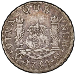 Mexico Ferdinand VI 2 Reales Pillars 1759 Mo-M PCGS XF-40 Mexico City Nice PQ - Picture 1 of 8