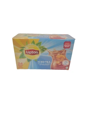 Bolsas de té heladas Lipton tamaño galón 24 bolsas de té en total selladas EXP 6/2028 Foto 1 de 4