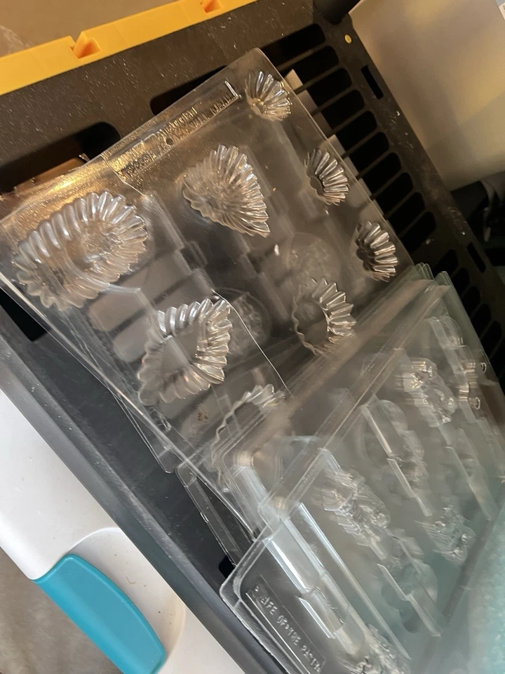 GRAN Lote Plástico Transparente, Moldes Caramelo Chocolate, Variedad PASCUA, NAVIDAD, 5 PC  Foto 1 de 4