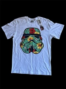 Mens Star Wars NWT Floral Stormtrooper T-Shirt Size Medium Unisex Cotton Disney - Picture 1 of 8