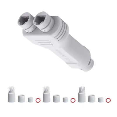 100mbps 1 in 2 out POE Repeater Ip66 Waterproof IEEE802.3af/at DC44-57V - Image 1 of 4
