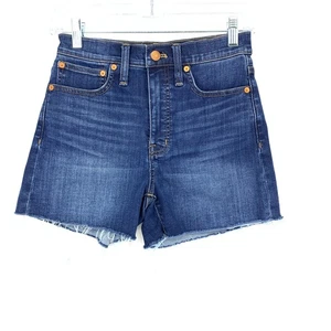Madewell High Rise Jeansshorts Damen Größe 24 Cut Offs Medium Wash - Bild 1 von 7