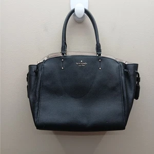 Kate Spade New York  Pebbled Leather Tegan Satchel Crossbody Bag Black - Picture 1 of 17