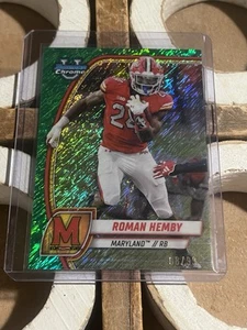 Roman Hemby 2024 Bowman Chrome University #65 Green Lava /99 - Picture 1 of 2