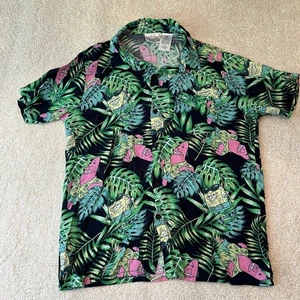 Men’s Nickelodeon SpongeBob SquarePants Hawaiian Button Up Shirt - Picture 1 of 5