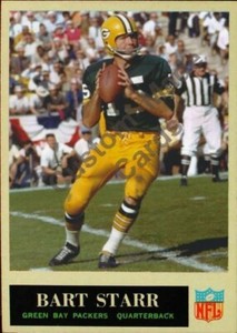 Custom made 1965 Green Bay Packers Bart Starr football card green 1