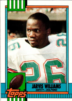 1990 Topps #326 Dolphins Jarvis Williams  Football Card - Image 1 of 2