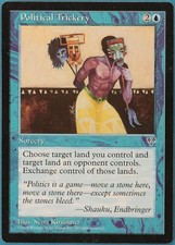 Political Trickery Mirage PLD Blue Rare MAGIC MTG CARD (ID# 225710) ABUGames