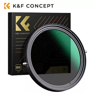 K&F Concept 82mm lens Filter 2 in 1 ND2-ND32+CPL Circular Polarizing NANO X - Picture 1 of 7