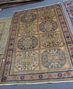 Semi Antique Turkish Sivas Kayseri Oriental Area Rug Wool Hand Knotted 4'11x7'4 - Picture 1 of 10
