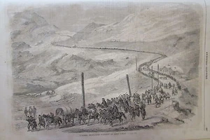 GRAVURE ARMÉE FRANÇAISE AU MONT CENIS GÉNÉRAL FOREY L'UNIVERS ILLUSTRÉ 1859 - Picture 1 of 3