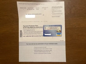 Chase Bank Priority Club Rewards Credit Card w/Activation Sticker & Welcome Ltr - Picture 1 of 2