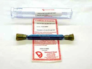 NUEVO 5/16 24 UNJF 3B VERMONT MEDIDOR DE ENCHUFE DE ROSCA .3125 GO NO GO PD'S = .2854 y .2890 - Imagen 1 de 4