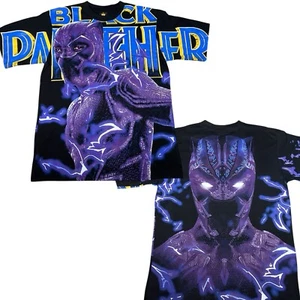 BLACK PANTHER MARVEL Avengers Movie Modern Print AOP Shirt Size XL - Picture 1 of 6