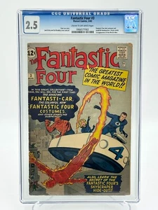 FANTASTIC FOUR #3 MARVEL COMICS CGC GRADE 2.5 - Picture 1 of 8