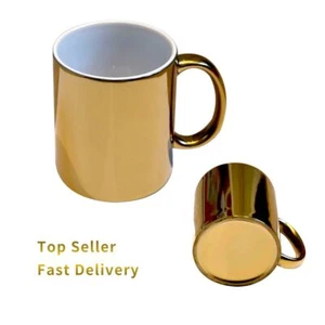 Sublimation beschichtete glitzernde goldene Becher beschichtet 11oz Wärmepresse beste Qualität schnell - Bild 1 von 2