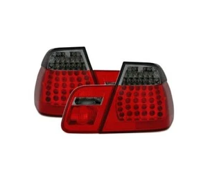 BMW 3 SERIES E46 SALOON 1998-2001 RED SMOKE VT299 SET REAR LIGHTS TAIL LED - Picture 1 of 6