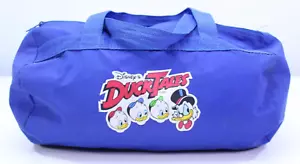 Walt Disney DUCK TALES Borsone da viaggio blu 13" da collezione palestra vintage cartone animato WD - Foto 1 di 12