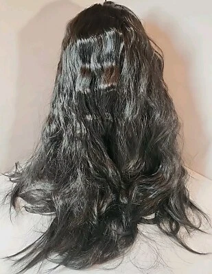 NEW 24" Lace Front WIG Loose Deep Wave 180% Density Natural Black Daily Fashion - Image 1 of 4