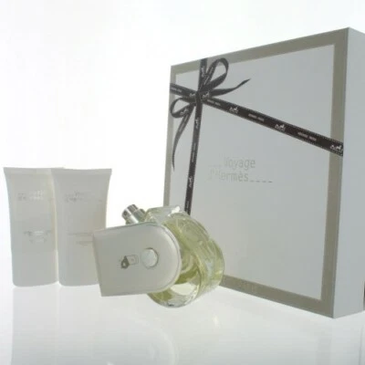 JUEGO 3 PIEZAS EDT SPRAY VOYAGE D HERMES 100 ML + LOCIÓN CORPORAL 30 ML + GEL DE DUCHA 30 ML HOMBRES Foto 1 de 3